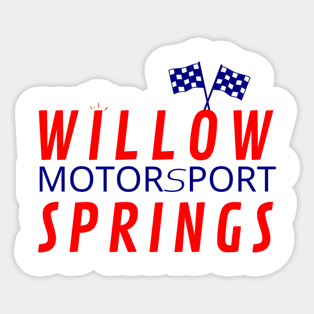 Willow Springs Motorsport Sticker by GearGlide Outfitters